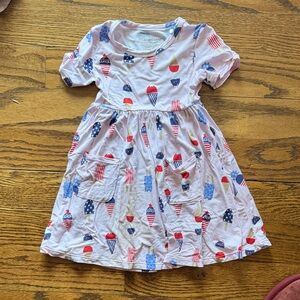 Angel Dear Ice Cream Delight Dress - Pink and Blue-4th of July!